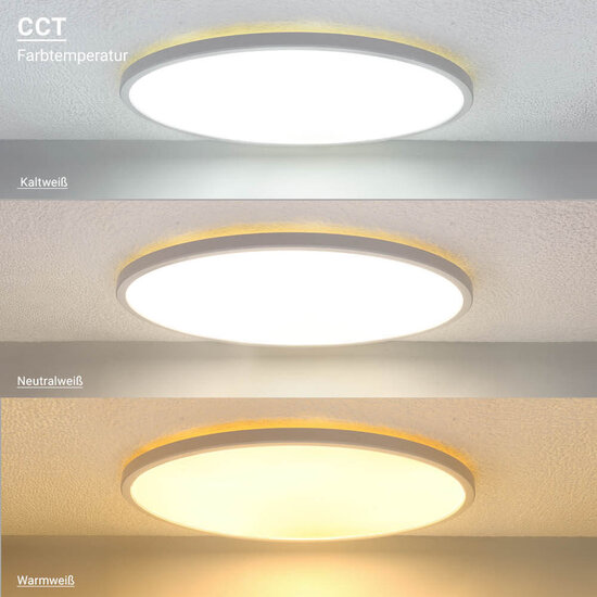 Optonica LED Ceiling Lights White Body 18W CCT+RGB - Crea la atmósfera perfecta en cualquier habitación