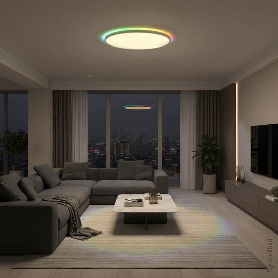Optonica LED Ceiling Lights White Body 18W CCT+RGB - Crea la atmósfera perfecta en cualquier habitación