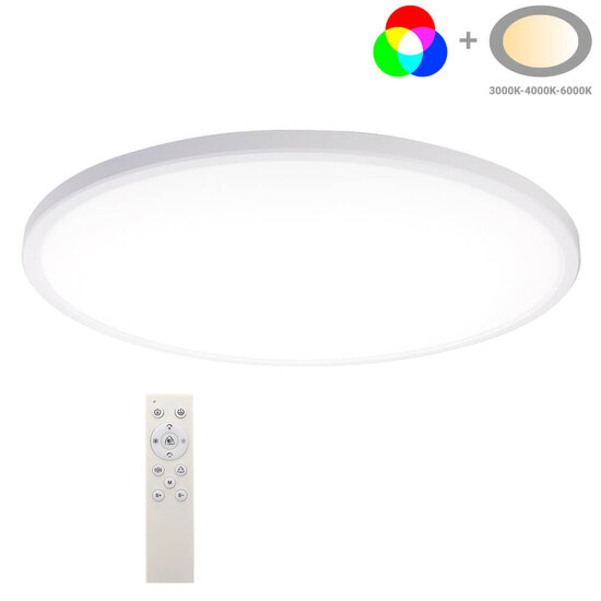 Optonica LED Ceiling Lights White Body 18W CCT+RGB - Crea la atmósfera perfecta en cualquier habitación