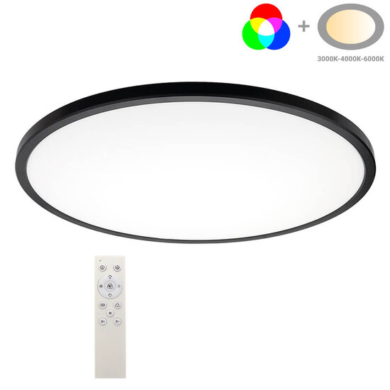 Optonica LED Ceiling Lights Black Body 18W CCT+RGB - Crea la atmósfera perfecta en cualquier habitación