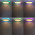 Optonica LED Ceiling Lights Black Body 18W CCT+RGB