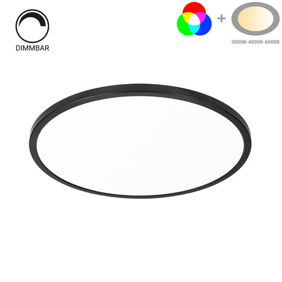 Optonica LED Ceiling Lights Black Body 18W CCT+RGB - Crea la atmósfera perfecta en cualquier habitación