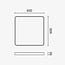 Optonica LED Ceiling Light White Body - Square - Crea una atmósfera cálida en cualquier habitación