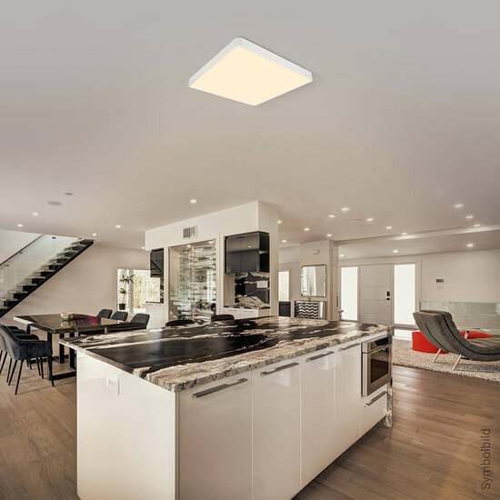 Optonica LED Ceiling Light White Body - Square - Schaffen Sie eine warme Atmosphäre in jedem Raum