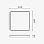 Optonica LED Ceiling Light White Body - Square - Perfecte verlichting voor elke ruimte