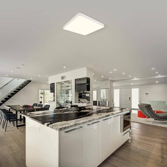 Optonica LED Ceiling Light White Body - Square - Perfecte verlichting voor elke ruimte