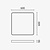 Optonica LED Ceiling Light Black Body - Square