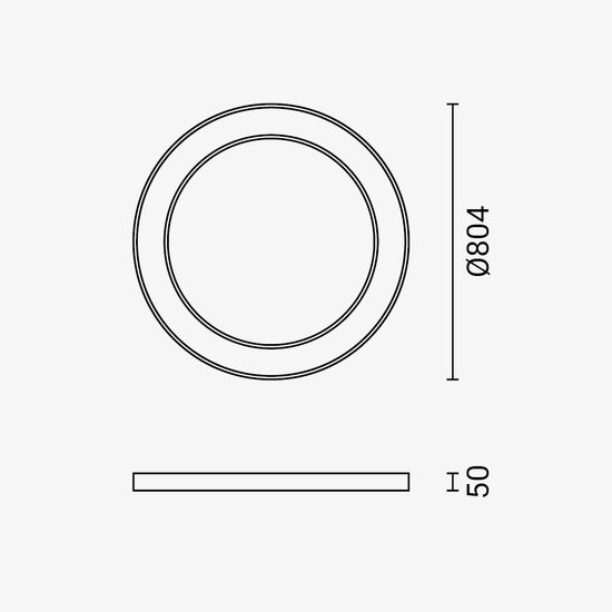 Optonica LED Ceiling Light Round Shape White Body - Iluminación ideal para cualquier espacio