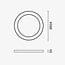Optonica LED Ceiling Light Round Shape Black Body - Ilumina tu espacio con estilo moderno
