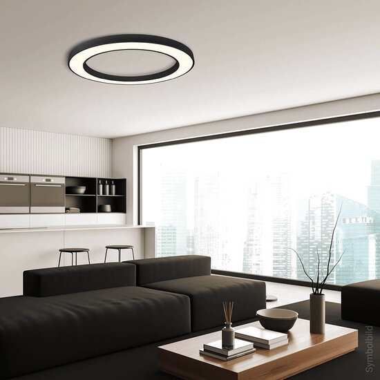Optonica LED Ceiling Light Round Shape Black Body - Ilumina tu espacio con estilo moderno