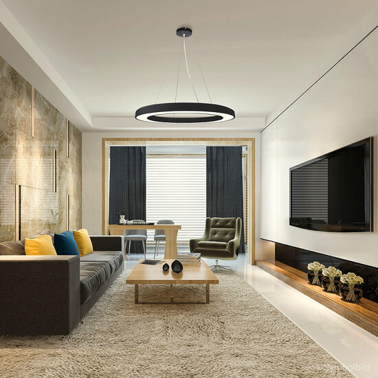Optonica LED Ceiling Light Round Shape Black Body - Ilumina tu espacio con estilo moderno