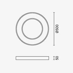 LED Ceiling Light Round Shape White Body