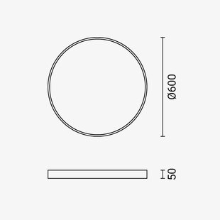 LED Ceiling Light White Body - Round