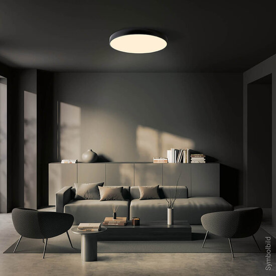 Optonica LED Ceiling Light Black Body - Round - Perfect voor sfeervolle verlichting