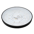 Optonica LED Ceiling Light Black Body - Round - Ideal for creating a cozy atmosphere