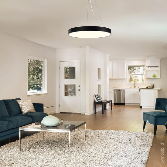 Optonica LED Ceiling Light Black Body - Round - Iluminación ideal para cualquier espacio