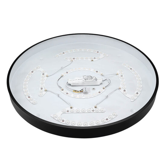 Optonica LED Ceiling Light Black Body - Round - Éclairage idéal pour chaque espace