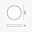 Optonica LED Ceiling Light White Body - Round - Perfect voor sfeervolle verlichting