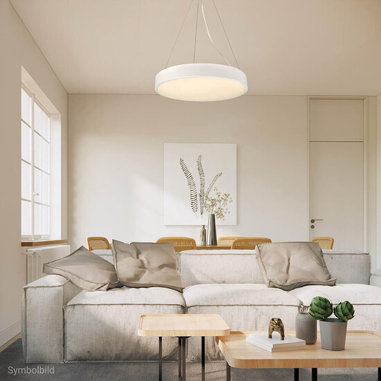 Optonica LED Ceiling Light White Body - Round - Idéal pour une ambiance chaleureuse