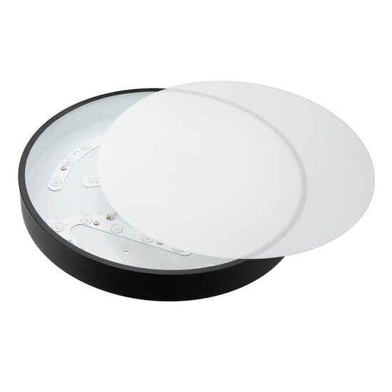 Optonica LED Ceiling Light Black Body - Round - Ideales Licht für jeden Raum