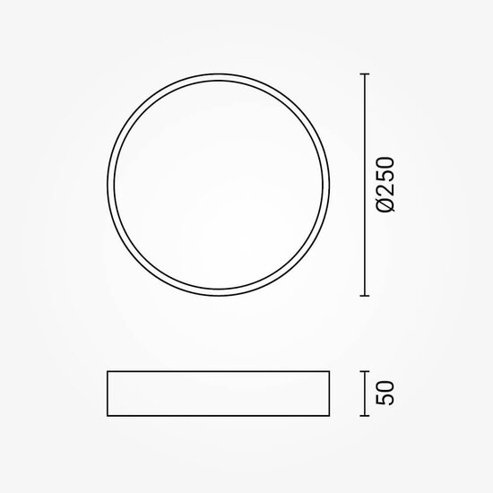 Optonica LED Ceiling Light White Body - Round - Perfecte verlichting voor elke ruimte