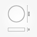 Optonica LED Ceiling Light Black Body - Round - Schaffen Sie eine warme Atmosphäre in jedem Raum