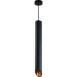 Hanging Fixture Black Body Gold Inner Range GU10, MR16 Fitting