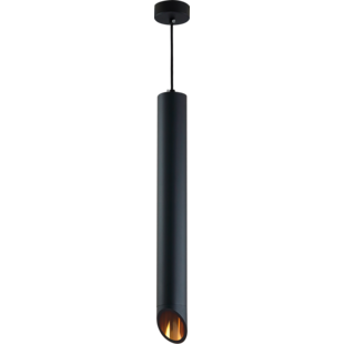 Hanging Fixture Black Body Gold Inner Range GU10, MR16 Fitting