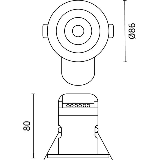 Optonica LED Fire Rated Fixture Interchangeable Bezel - Sichere und stilvolle Beleuchtung