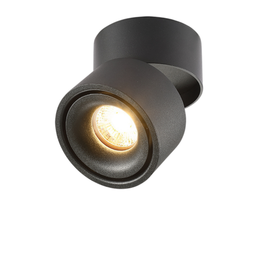 Optonica LED Downlight Surface Mount 12W Negro 3000K BRIDGELUX-CHIP ADJUSTABLE - Iluminación perfecta para cualquier espacio