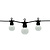 Optonica Black Outdoor String Light With Bulbs 20pc 10M + 3M Cable