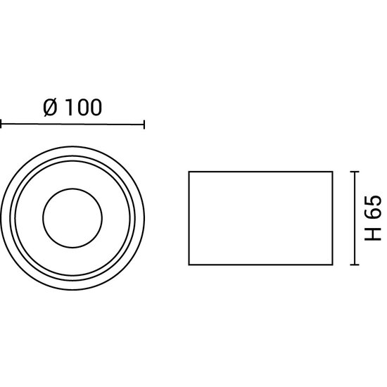 Optonica LED Downlight Surface Mount 10W White 3000K BRIDGELUX-CHIP - Schaffen Sie eine warme Atmosphäre in Ihrem Raum