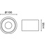 Optonica LED Downlight Surface Mount 10W White 3000K BRIDGELUX-CHIP - Schaffen Sie eine warme Atmosphäre in Ihrem Raum