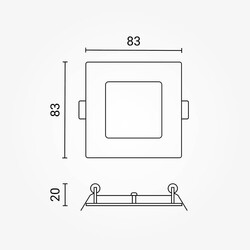 LED Built-In Module Square