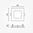 Optonica LED Built-In Module Square - Create a warm atmosphere in any space