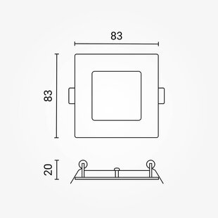 LED Built-In Module Square