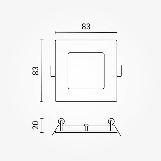 Optonica LED Built-In Module Square - Solución de iluminación ideal para cualquier espacio