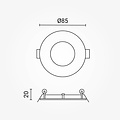 Optonica LED Built-In Module Round - Perfekte Beleuchtung für jeden Raum