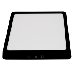 24W LED Surface Panel Square 3CCT Black