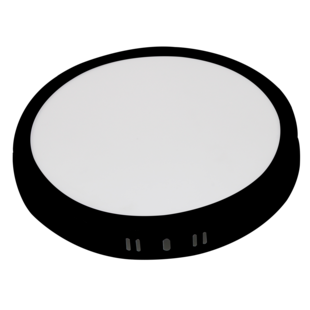 24W LED Surface Panel Round 3CCT Black