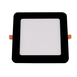 18W LED Módulo Empotrado Slim Cuadrado 3CCT Negro