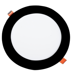 6W LED Built-In Slim Module Round 3CCT Black
