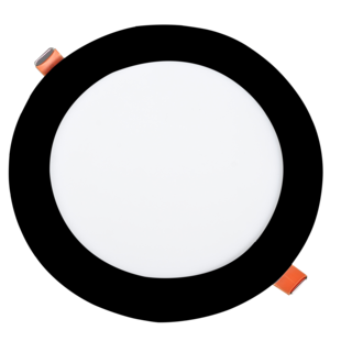 6W LED Módulo Empotrado Slim Redondo 3CCT Negro
