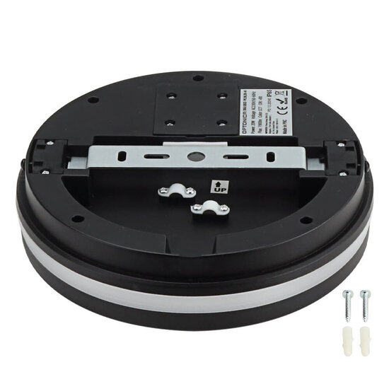 Optonica LED Outdoor Ceiling Light Black 20W CCT IP65 - Ideal für Außenbereiche