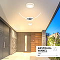 Optonica LED Outdoor Ceiling Light White 20W CCT IP65 - Ideal für Außenbereiche