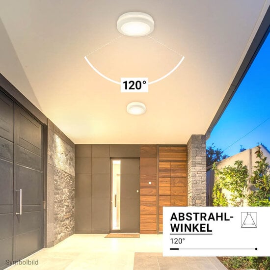 Optonica LED Outdoor Ceiling Light White 20W CCT IP65 - Ideal für Außenbereiche