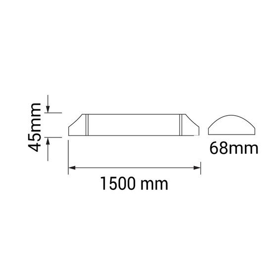 Optonica LED Batten Fitting IP65 - Ideales Licht für jeden Raum