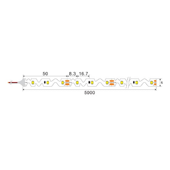 Optonica LED S-Strip 2835 Bendable Non-Waterproof - Flexibles Licht für jeden Raum