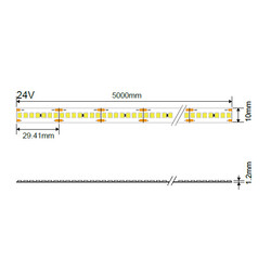 LED Strip 2835 24V 18W/M 238LED/M