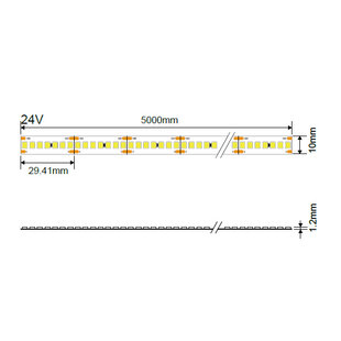 LED Strip 2835 24V 18W/M 238LED/M